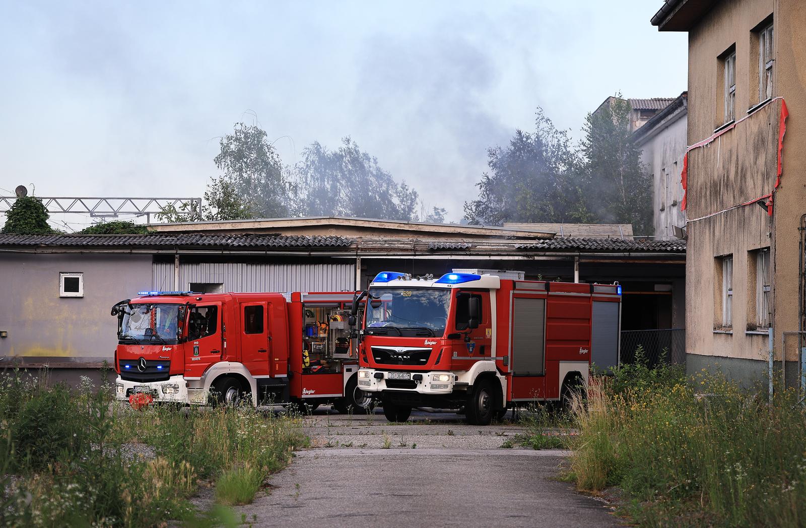 Zagreb: Požar u objektu bivše tvornice Sljeme