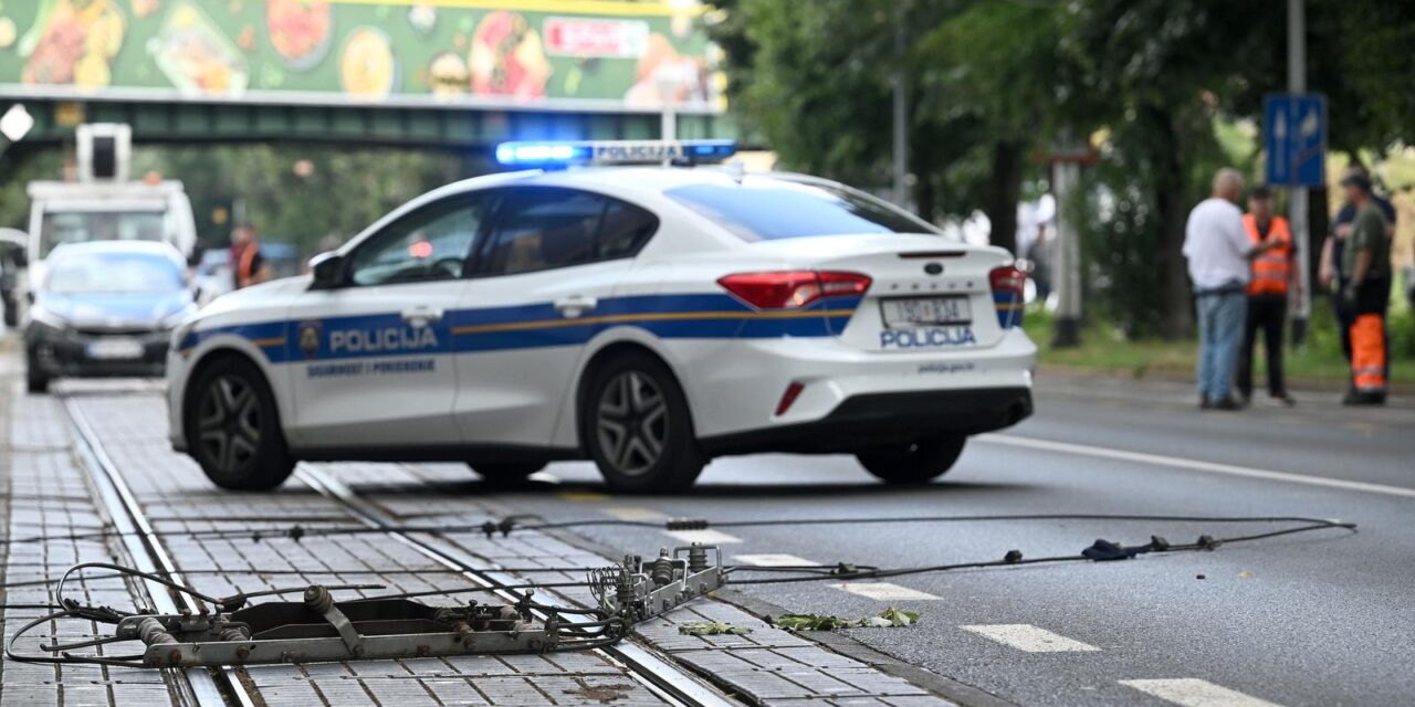 Zagreb: Kamion u Savskoj pokidao tramvajske žice, jedna pala i ozlijedila ženu