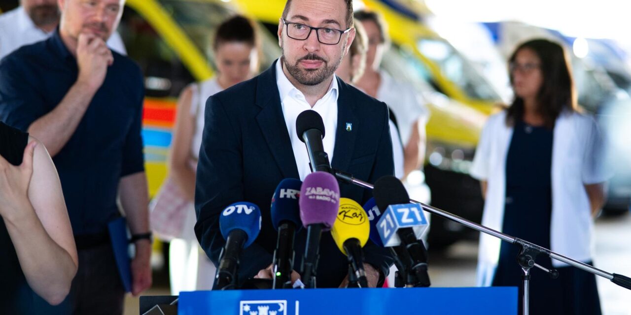 Zagreb: Gradonačelnik Tomašević predstavio nova vozila za hitnu pomoć i sanitetski prijevoz
