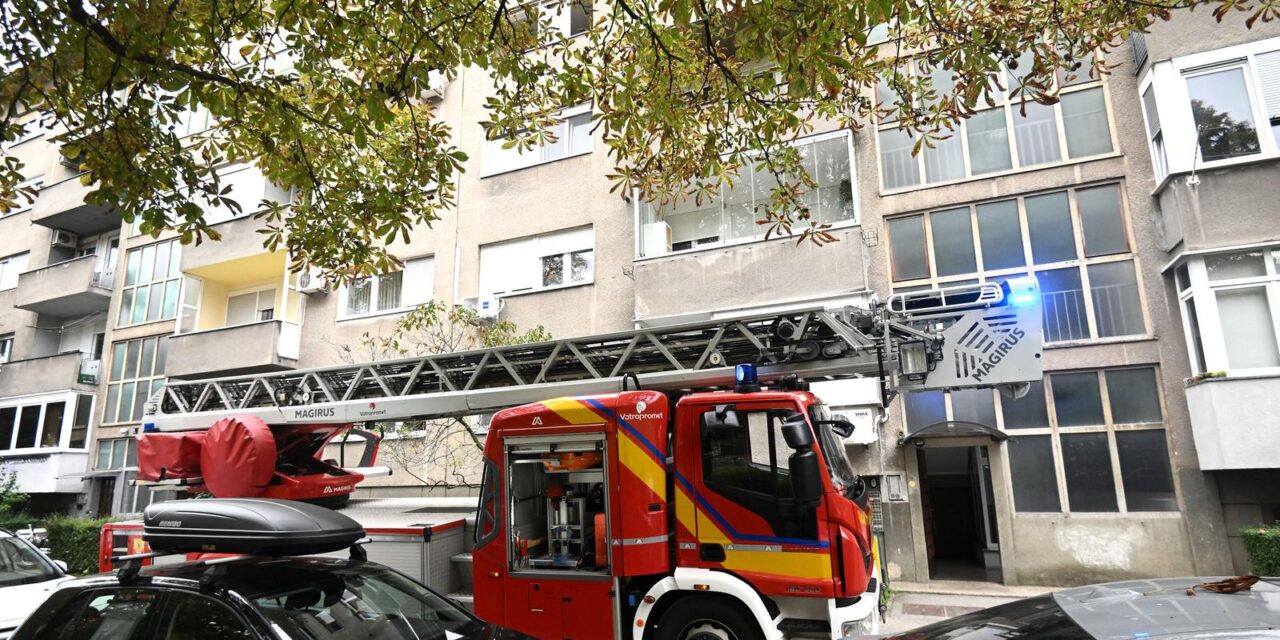 Zagreb: Vatrogasci ugasili požar stana