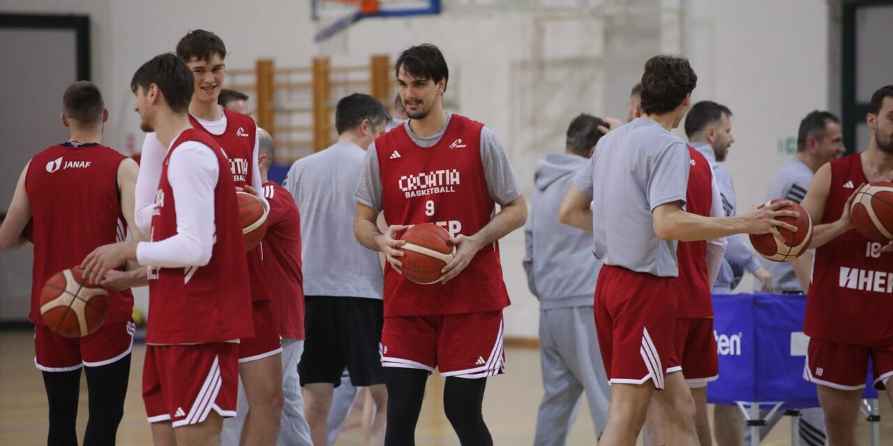 Rijeka: Trening hrvatske košarkaške reprezentacije