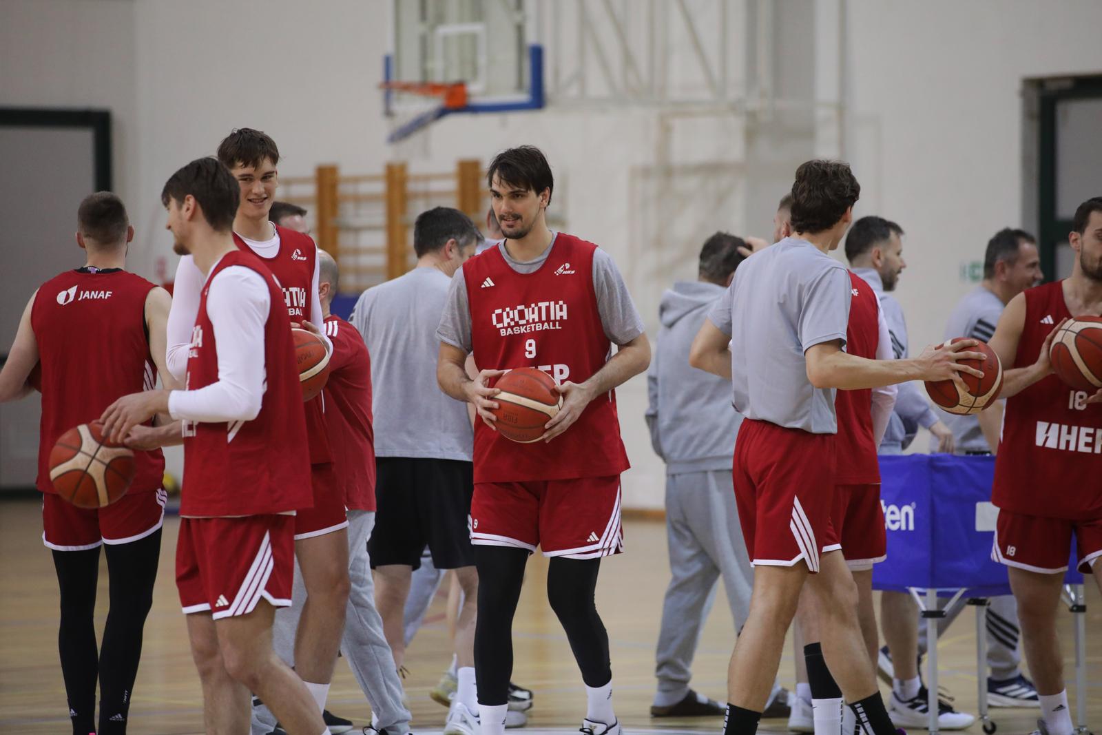 Rijeka: Trening hrvatske košarkaške reprezentacije