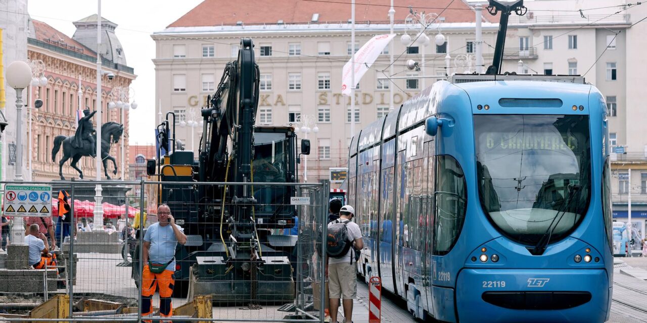 Zagreb: U subotu od 16 do 20 sati bez tramvajskog prometa preko Trga