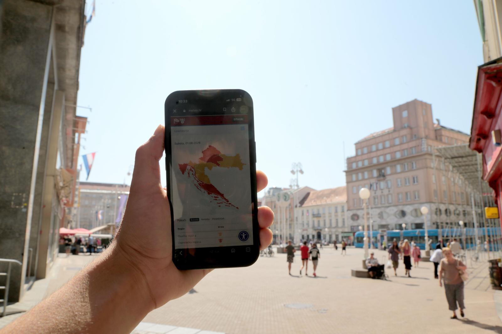 Zagreb: Zbog toplinskog vala DHMZ izdao upozorenje za Hrvatsku