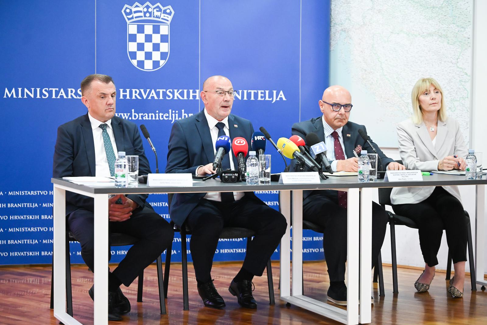 Zagreb: Predstavljen nacrt izmjena zakona o hrvatskim braniteljima i vojnim mirovinama
