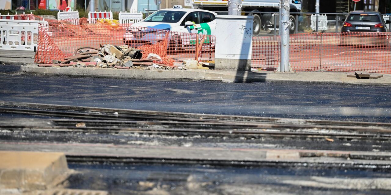 Zagreb: Radovi na tramvajskoj pruzi na križanju Savske i Vukovarske