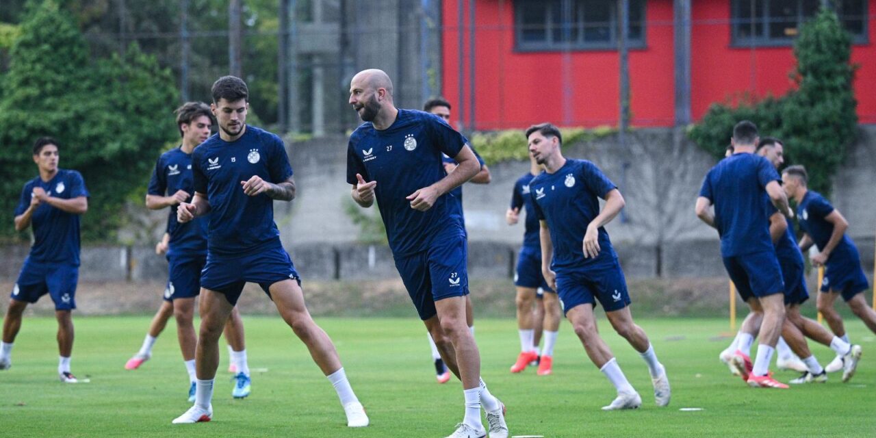 Zagreb: Trening nogometaša Dinama uoči utakmice protiv Vikinga