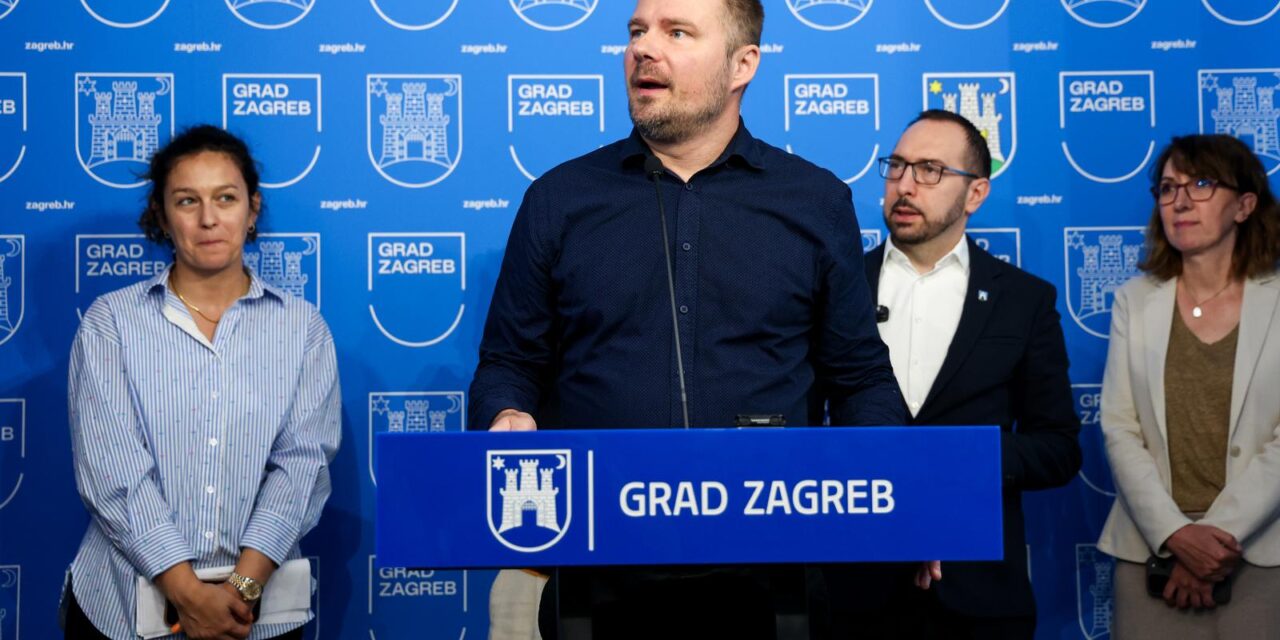 Zagreb: Tomislav Tomašević održao konferenciju za medije o obnovi grada