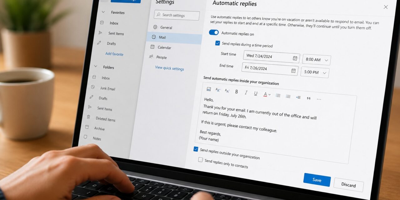 outlook mail automatska obavijest