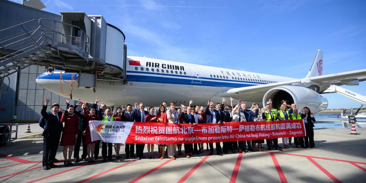 Velika Gorica: Svečano obilježeno uvođenje nove zračne linije Zagreb – Bukurešt – Peking