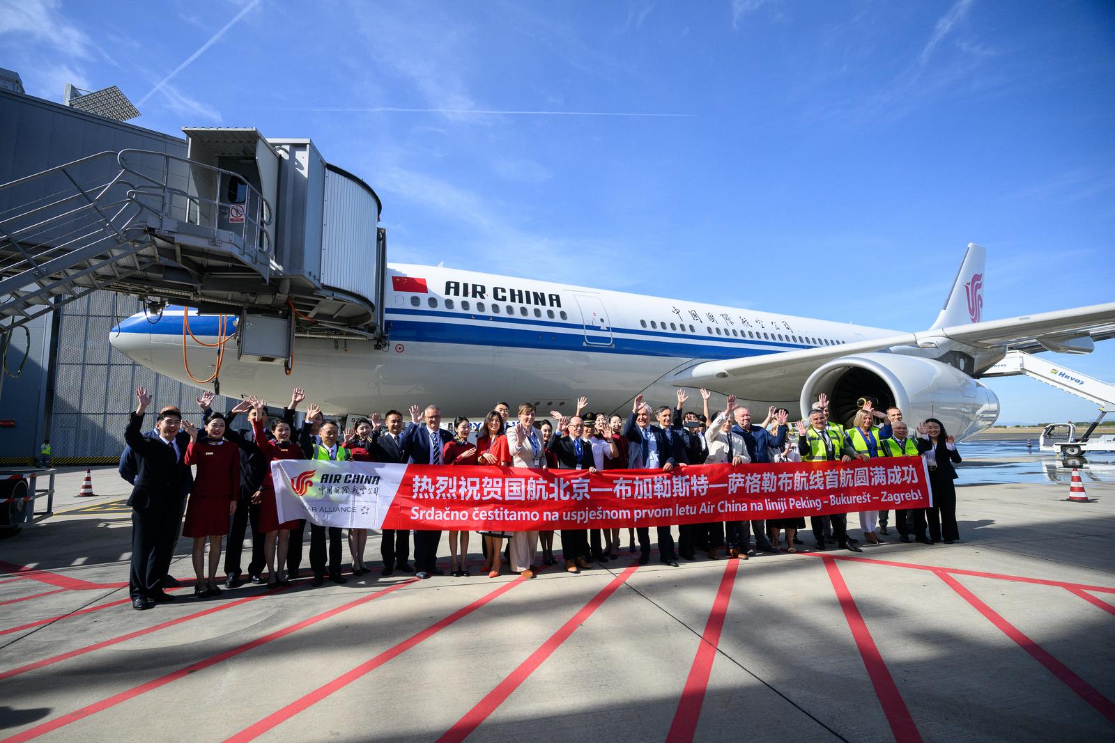 Velika Gorica: Svečano obilježeno uvođenje nove zračne linije Zagreb – Bukurešt – Peking