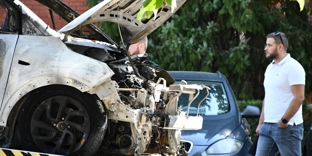 Slavonski Brod: Očevid na mjestu požara automobila zamjenice državne odvjetnice