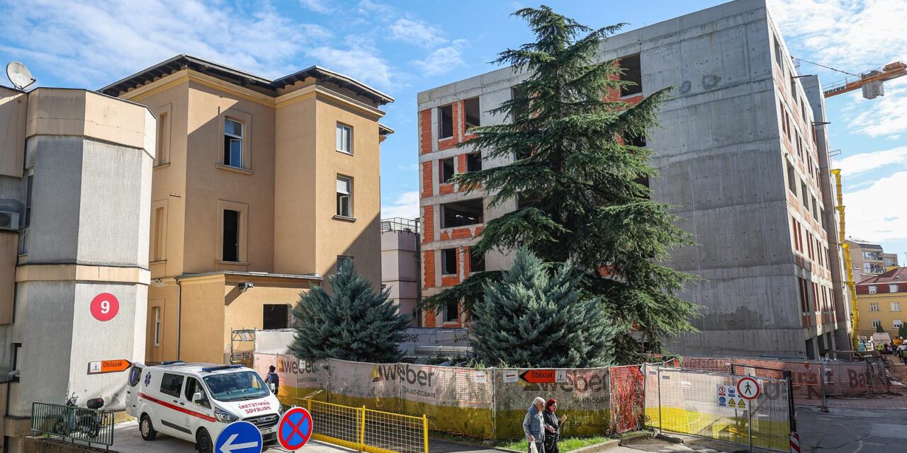 Zagreb: Građevinski radovi na KBC Sestre milosrdnice
