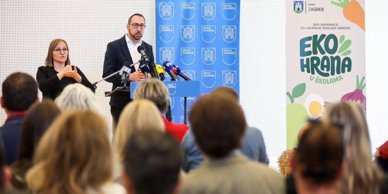 Zagreb: Gradonačelnik Tomislav Tomašević predstavio je novu fazu projekta Eko hrane