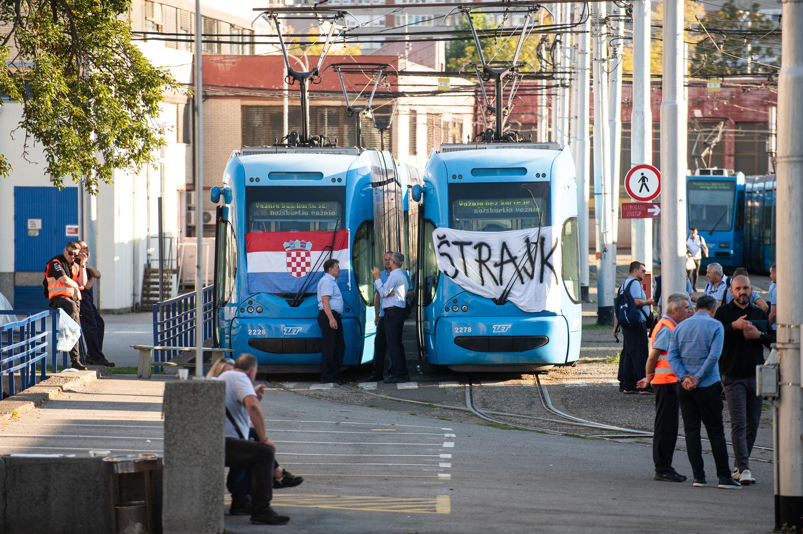 Zagreb: Štrajk ZET-a na Remizi