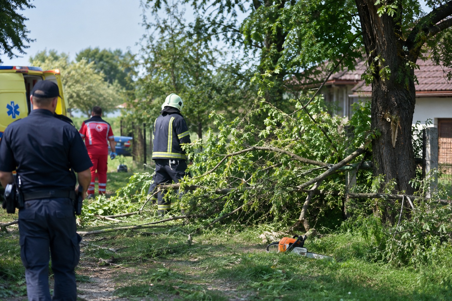 policija vatrogasci nesreća stablo