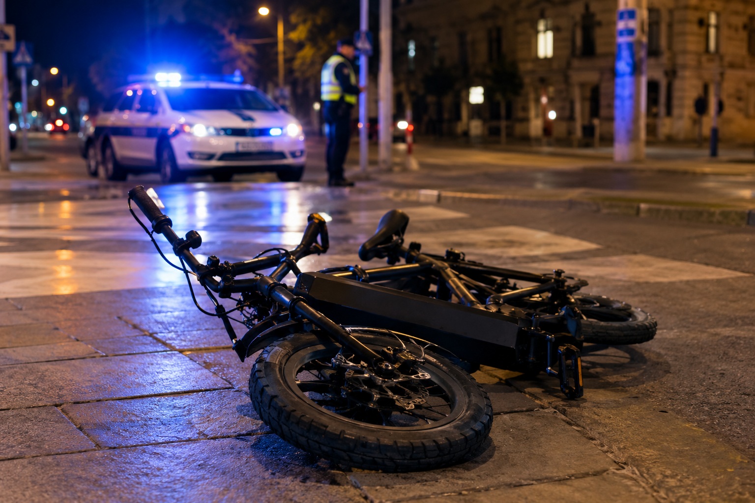 prometna nesreća elektični bicikl