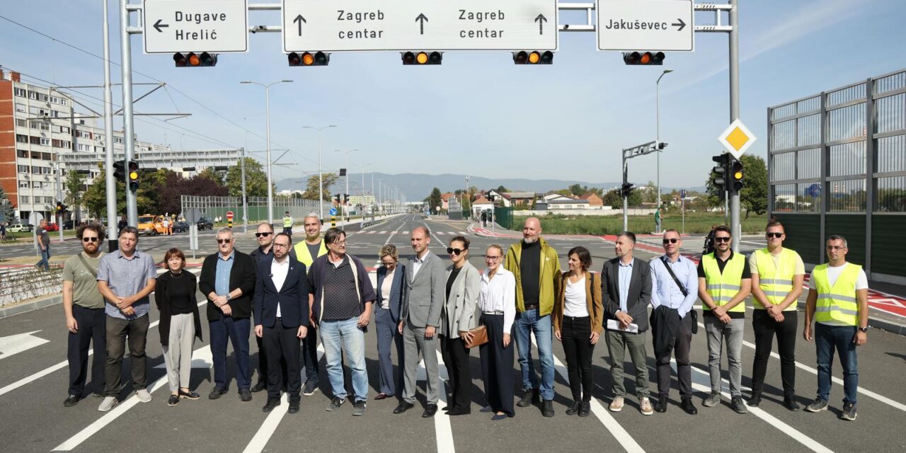Zagreb: Pušten promet na križanju nove Sarajevske ceste i Klauzarićevog prilaza nakon proširenja ceste