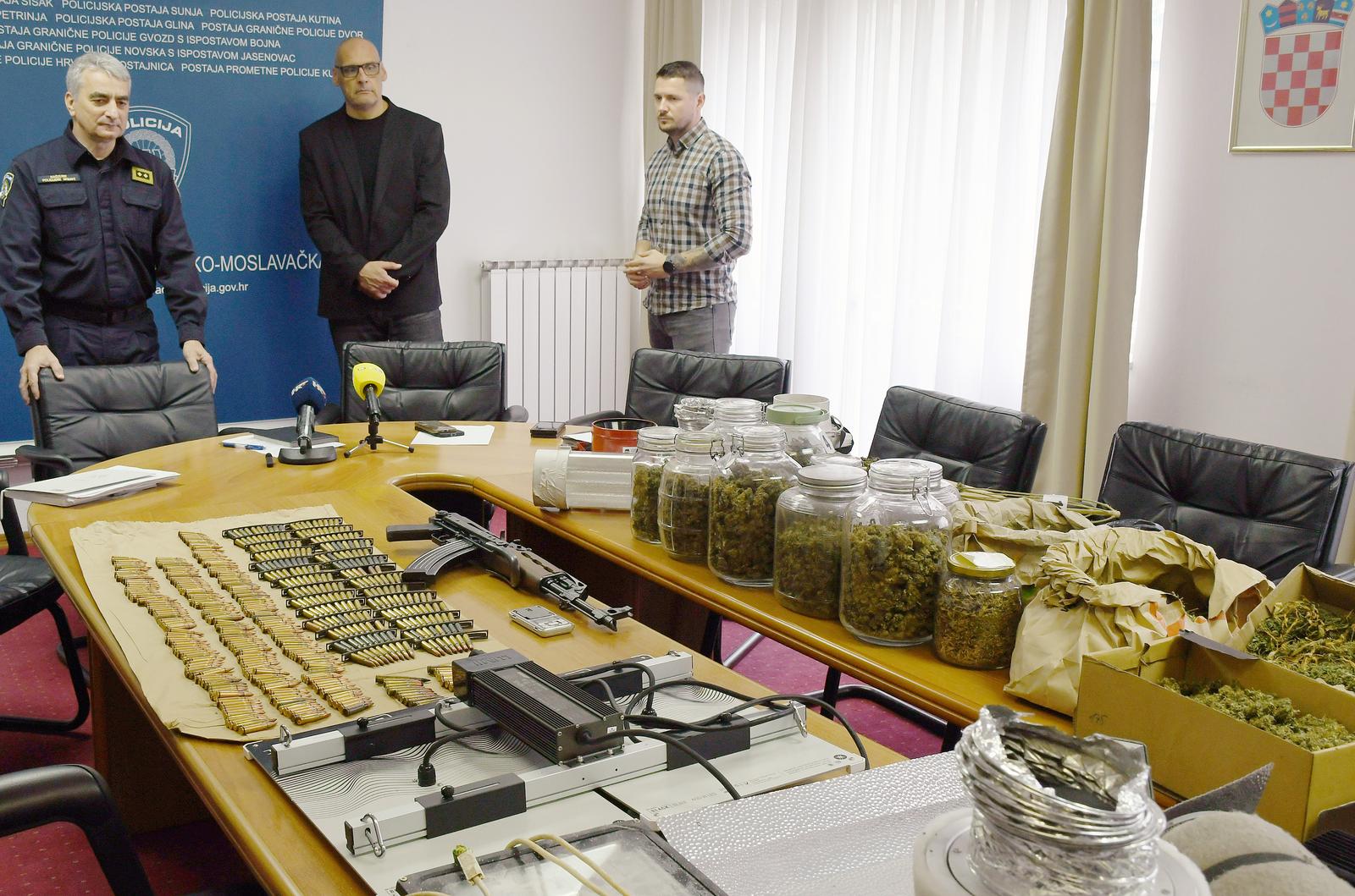 Sisak: Završeno kriminalističko istraživanje 47-godišnjaka zbog droga i oružja