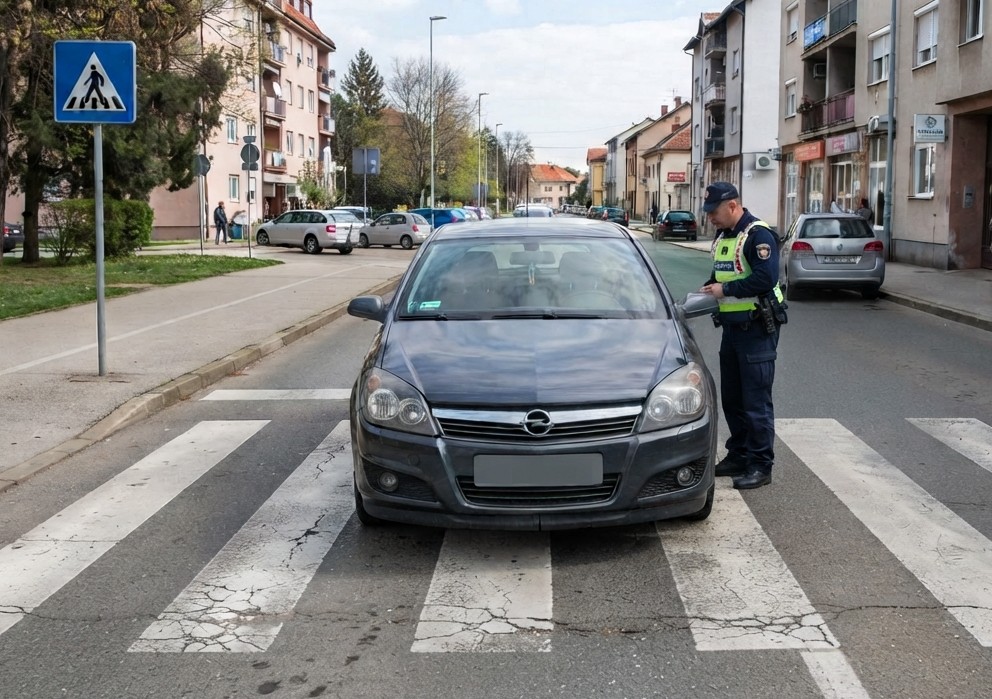 auto pješački prijelaz policija